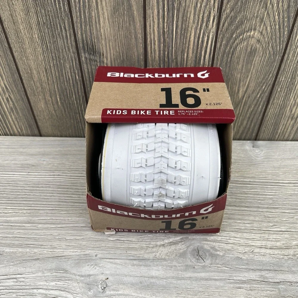 White Blackburn Kids Bike Tire 16